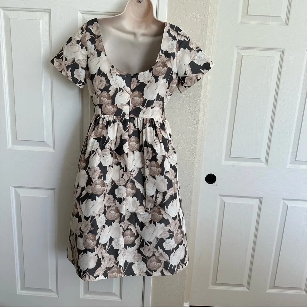 NWOT$398 J. Crew Collection Luela Antique Tulip Fit & Flare dress size 4_5